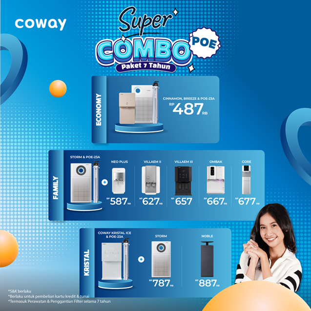 Promo Coway Terbaru untuk Air & Water Purifier